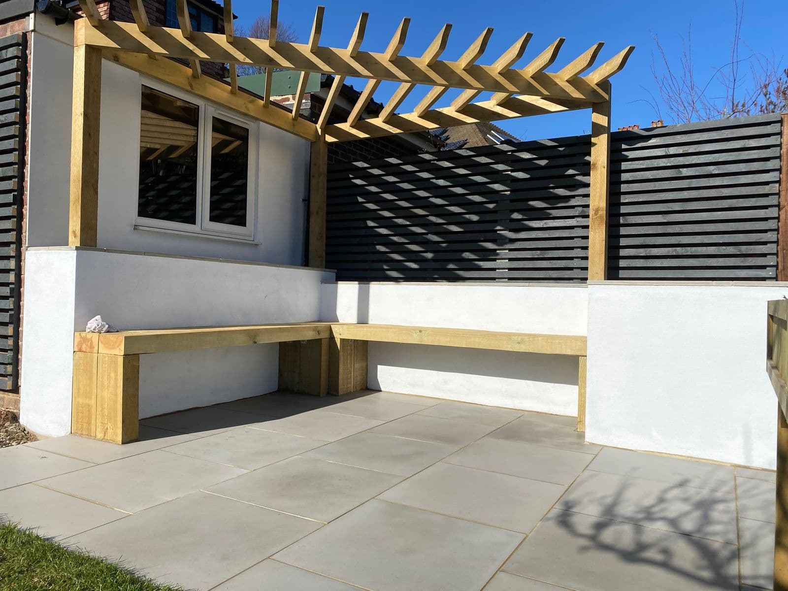 Pergola courtyard
