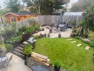 Terraced garden